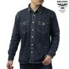 �ҥ塼���ȥ� ��� �������� ��������Ź HOUSTON �ܥ�������� ���åȥ� �ǥ˥ॷ��� USA COTTON DENIM WORK SHIRT 40511 VW INDIGO VINTAGE WASH