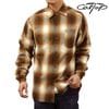 �����ȥå� ��� Ĺµ����� ������ CALTOP ACRYLIC OMBRE CHECK LONG SLEEVE SHIRTS Ĺµ �����ȥå� ����ȥå� �����å������ �ե�ͥ륷��� �ͥ륷��� ����֥� ������ɥ������� 2000LS CARAMEL