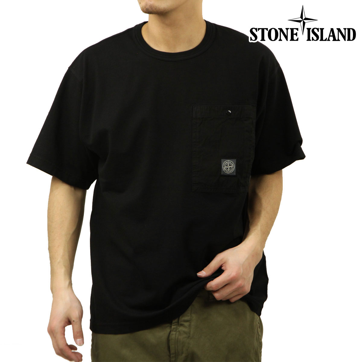 ストーンアイランド メンズ 半袖Tシャツ 正規品 STONE ISLAND クルー