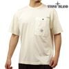 ���ȡ��󥢥����� ��� ȾµT����� ������ STONE ISLAND ���롼�ͥå� ���åȥ� �ݥ�T COMBED ORGANIC COTTON JERSEY GARMENT DYED SHORT SLEEVE T-SHIRT WITH CHEST PACKET IVORY 2100004 S0115 V0093
