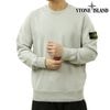 ���ȡ��󥢥����� ��� �������å� ������ STONE ISLAND ���롼�ͥå� ����ץ� �ȥ졼�ʡ� ORGANIC COTTON FLEECE GARMENT DYED REGULAR-FIT CREWNECK SWEATSHIRT PEARL GREY 6100060 S0051 V0061