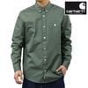 �����ϡ��� ��� Ĺµ����� ������ CARHARTT WIP �ܥ�������� �����奢�륷��� LONG SLEEVE MADISON SHIRT VELVET GREEN / WHITE I023339 3HLXX
