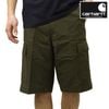 �����ϡ��� ��� ���硼�ȥѥ�� ������ CARHARTT WIP �������ѥ�� �ϡ��եѥ�� REGULAR CARGO SHORT PANTS`COLUMBIA`RIPSTOP CYPRESS RINSED(OLIVE) I028246 6302