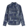 ͽ���� 9�����ͽ�� �����å�����ɥ����� ��� Ĺµ����� ��������Ź SCOTCH&SODA �ܥ�������� �ѥå���� �ǥ˥ॷ��� DENIM PATCHWORK RELAXED-FIT OVERSHIRT 184207 401 61409 79 INDIGO ��WASHED INDIGO��