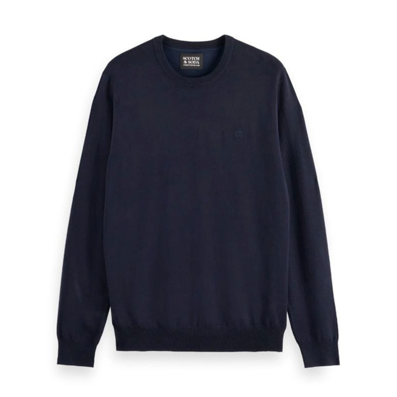 ͽ���� 9�����ͽ�� �����å�����ɥ����� ��� �������� ��������Ź SCOTCH&SODA ���롼�ͥå� ���� Ĺµ �˥å� ESSENTIALS VISCOSE PULLOVER CREWNECK 179183 401 65041 78 NIGHT