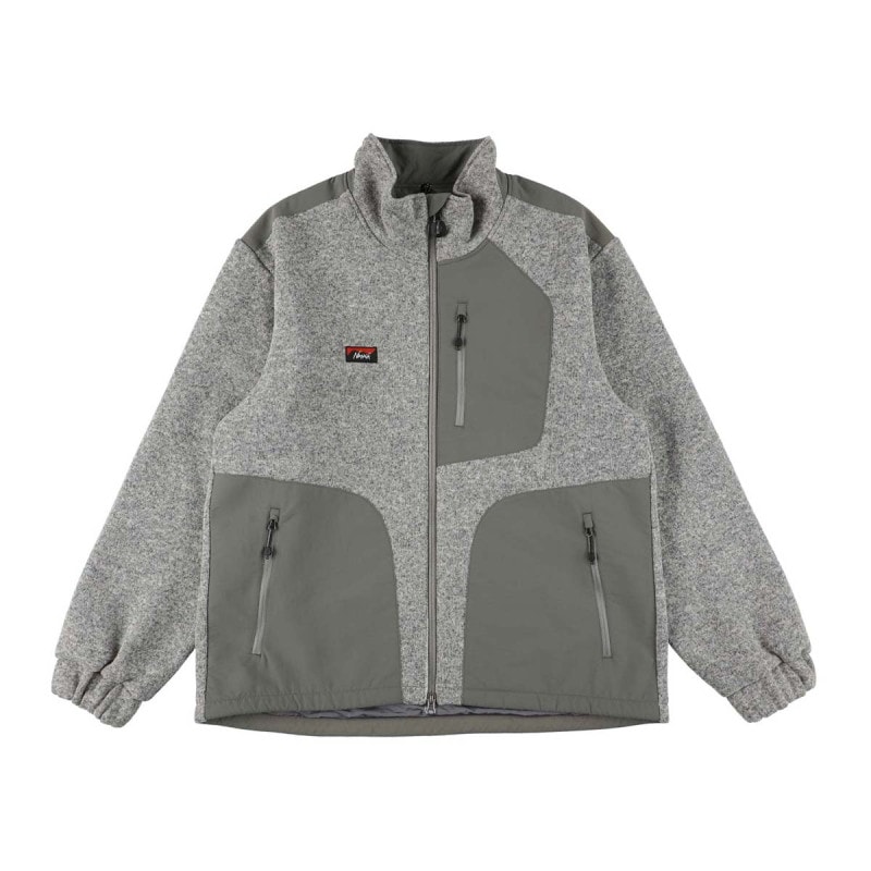 �ʥ� ��� �֥륾�� ��������Ź NANGA ���åץ��å� �ݡ���ƥå� �ե꡼�����㥱�å� POLARTEC FLEECE ZIP BLOUSON H.GRY HEATHER GREY N2630-1P074A