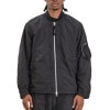 ��˥ե����� �����ȥɥ� ����������� ��� �ե饤�ȥ��㥱�å� ��������Ź UNFRM OUTDOOR STANDARD ���åץ��å� �������� ���㥱�å� LIGHTWEIGHT CRINKLE TYPEWRITER FLIGHT JACKET BLACK AW-5175-BK