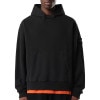 ���ȡ��󥢥����� ��� �ѡ����� ������ STONE ISLAND �ץ륪���С� �ա��ǥ��� BRUSHED ORGANIC COTTON FLEECE, PULLOVER PARKA �����С��ե��å� BLACK 6100023 V0029
