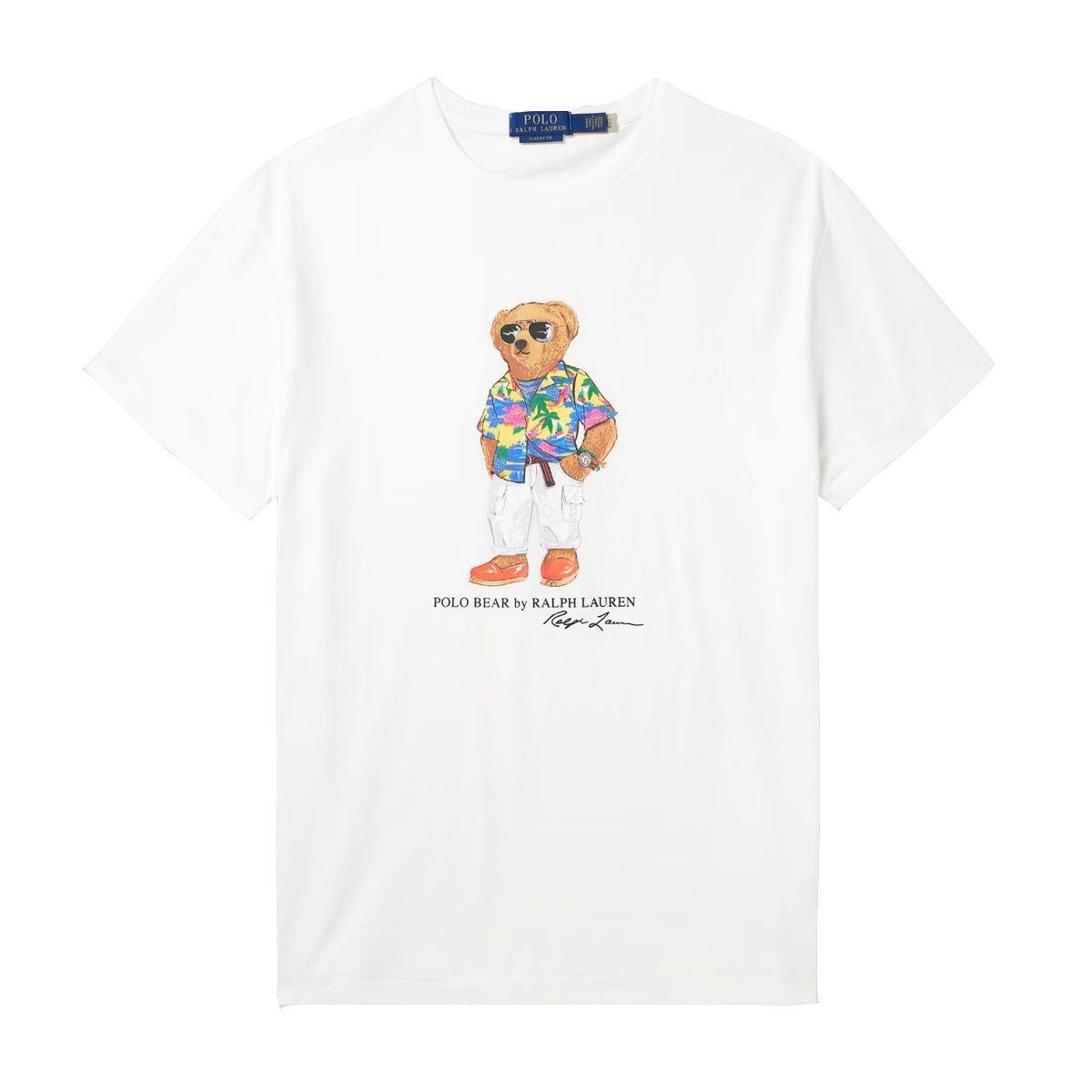 �ݥ� ���ե������ ��� ȾµT����� ������ POLO RALPH LAUREN ���롼�ͥå� �ݥ��٥� BEAR SHORT SLEEVE T-SHIRT WHITE 710854497