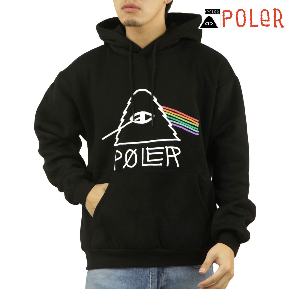 �ݡ��顼 ��� �ץ륪���С��ѡ����� ��������Ź POLER ���� �ա��ǥ��� �������å� PSYCHEDELIC HOOD PARKA D 243MCV0071-BLK BLACK