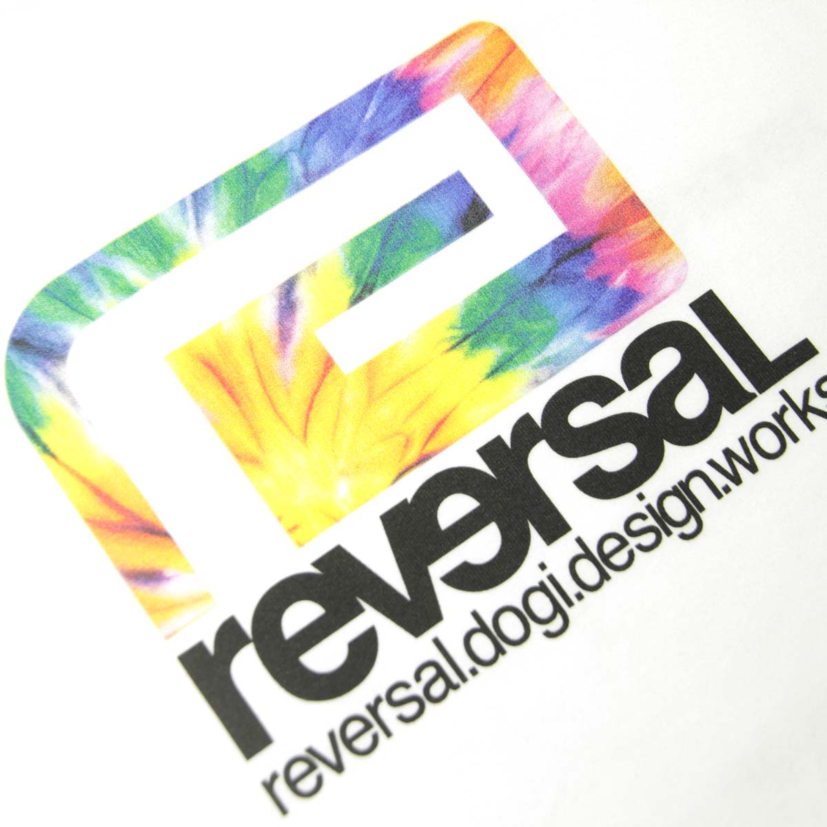 ��С����� ��� ȾµT����� ��������Ź REVERSAL ���롼�ͥå� ���åȥ� �ӥå����륨�å� TIE DYE BIG MARK COTTON Big silhouette TEE �Ύ܎��� rv25ss003-WH WHITE A06B B1C C1D D1E E01F