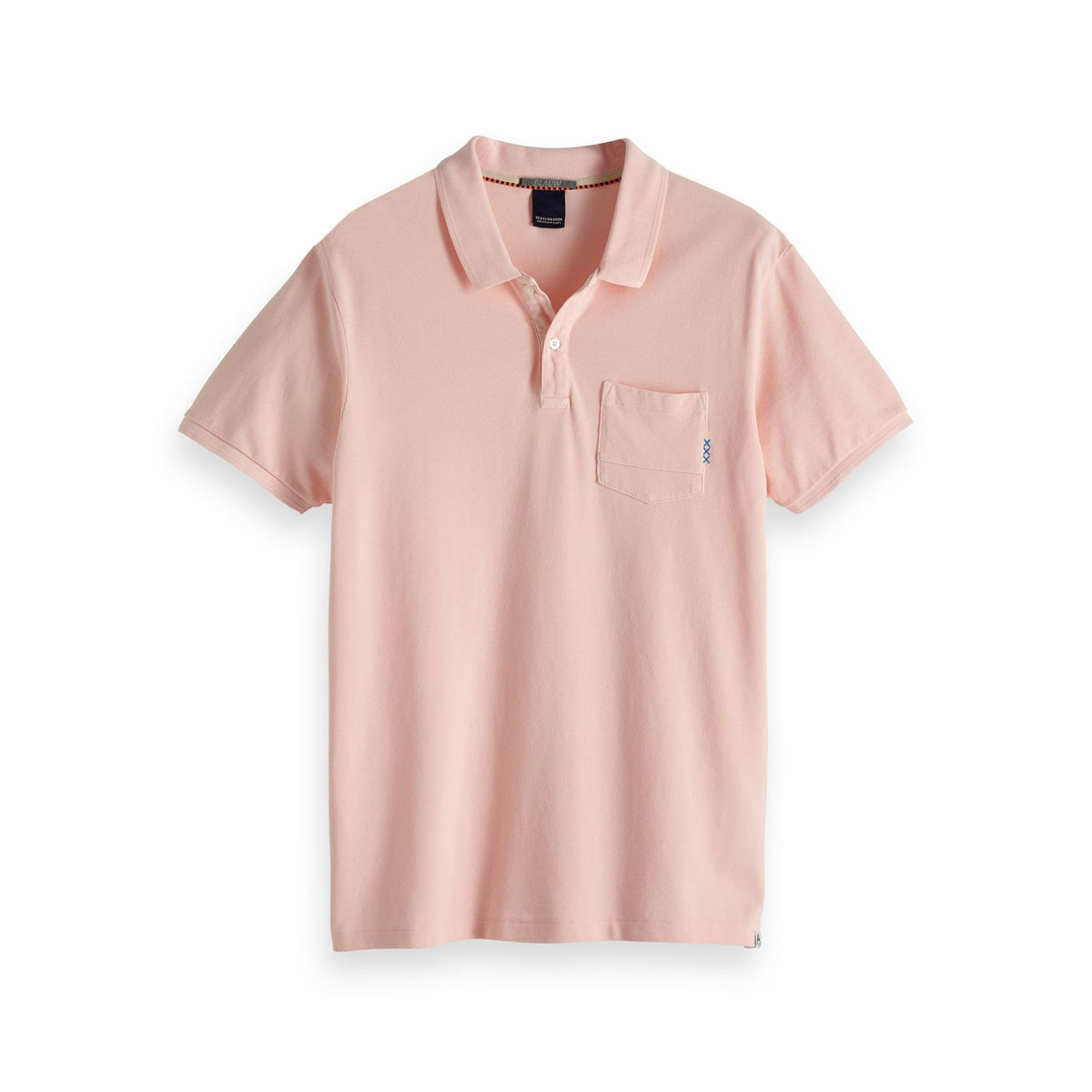 åɥ ݥ Ź SCOTCHSODA Ⱦµݥ  AMS BLAUW GARMENT DYE POLO D 147897 2533 LIGHT PINK A39B B1C C1D D3E E11F