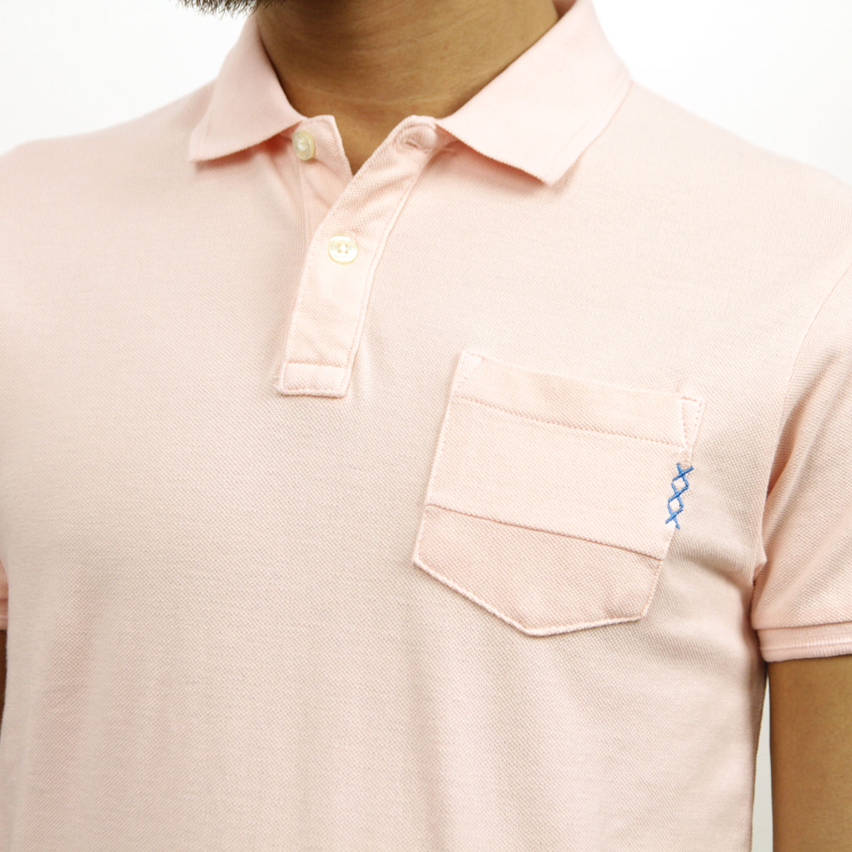 åɥ ݥ Ź SCOTCHSODA Ⱦµݥ  AMS BLAUW GARMENT DYE POLO D 147897 2533 LIGHT PINK A39B B1C C1D D3E E11F