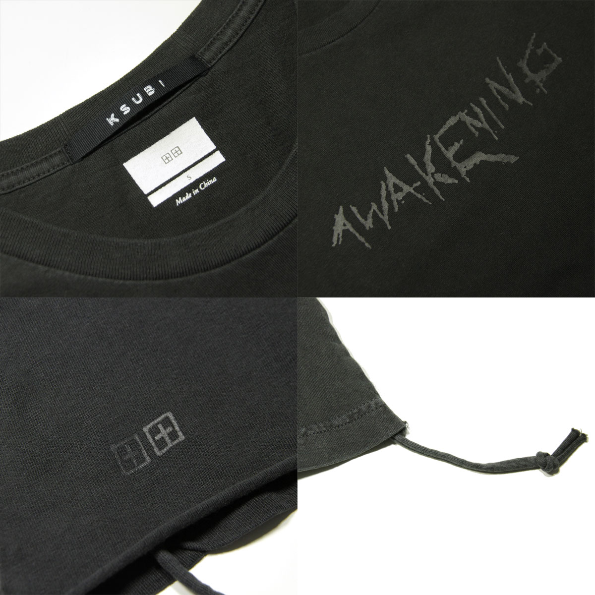 ���� T����� ��� ��������Ź KSUBI ȾµT����� ���롼�ͥå�T����� ����T����� KSUBI AWAKENING SLEEVE T-SHIRT BLACK 5000005785 AC1B B1C C1D D1E E13F