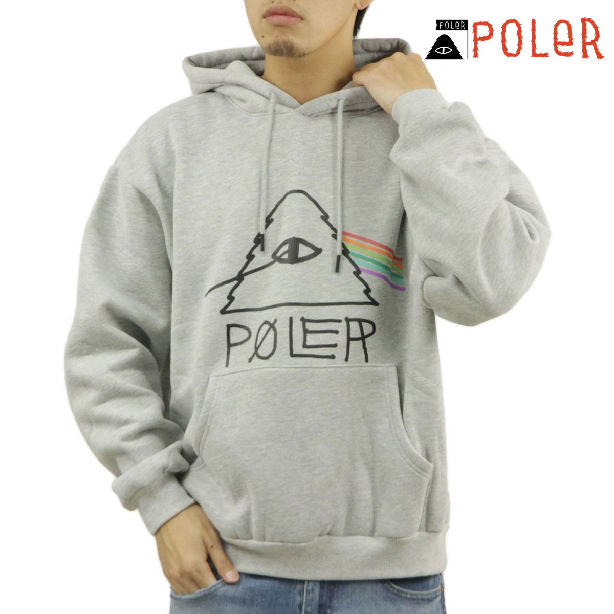 �ݡ��顼 ��� �ץ륪���С��ѡ����� ��������Ź POLER ���� �ա��ǥ��� �������å� PSYCHEDELIC HOOD PARKA D 243MCV0071-HGRY H��GRAY