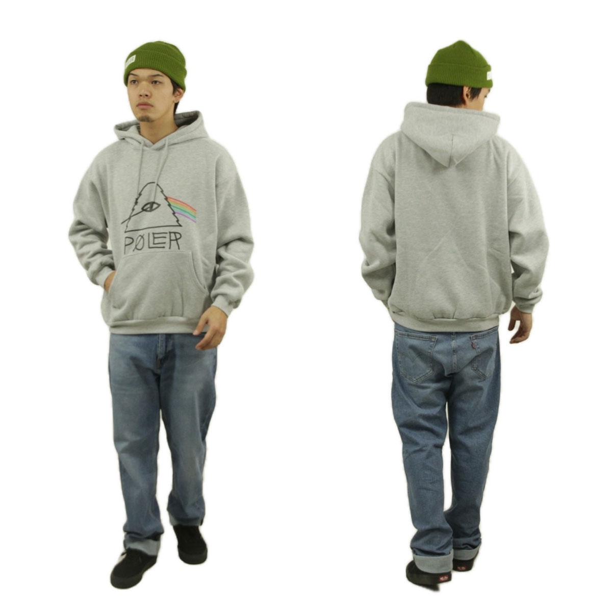 �ݡ��顼 ��� �ץ륪���С��ѡ����� ��������Ź POLER ���� �ա��ǥ��� �������å� PSYCHEDELIC HOOD PARKA D 243MCV0071-HGRY H��GRAY