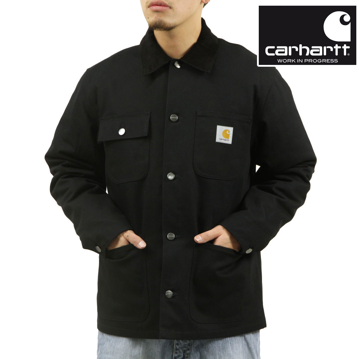 �����ϡ��� ��� ���С������� ������ CARHARTT WIP �������� �ߥ����󥳡��� MICHIGAN COAT COVERALL BLACK/BLACK RIGID I015261 00E01 AB0B B1C C1D D4E E13F