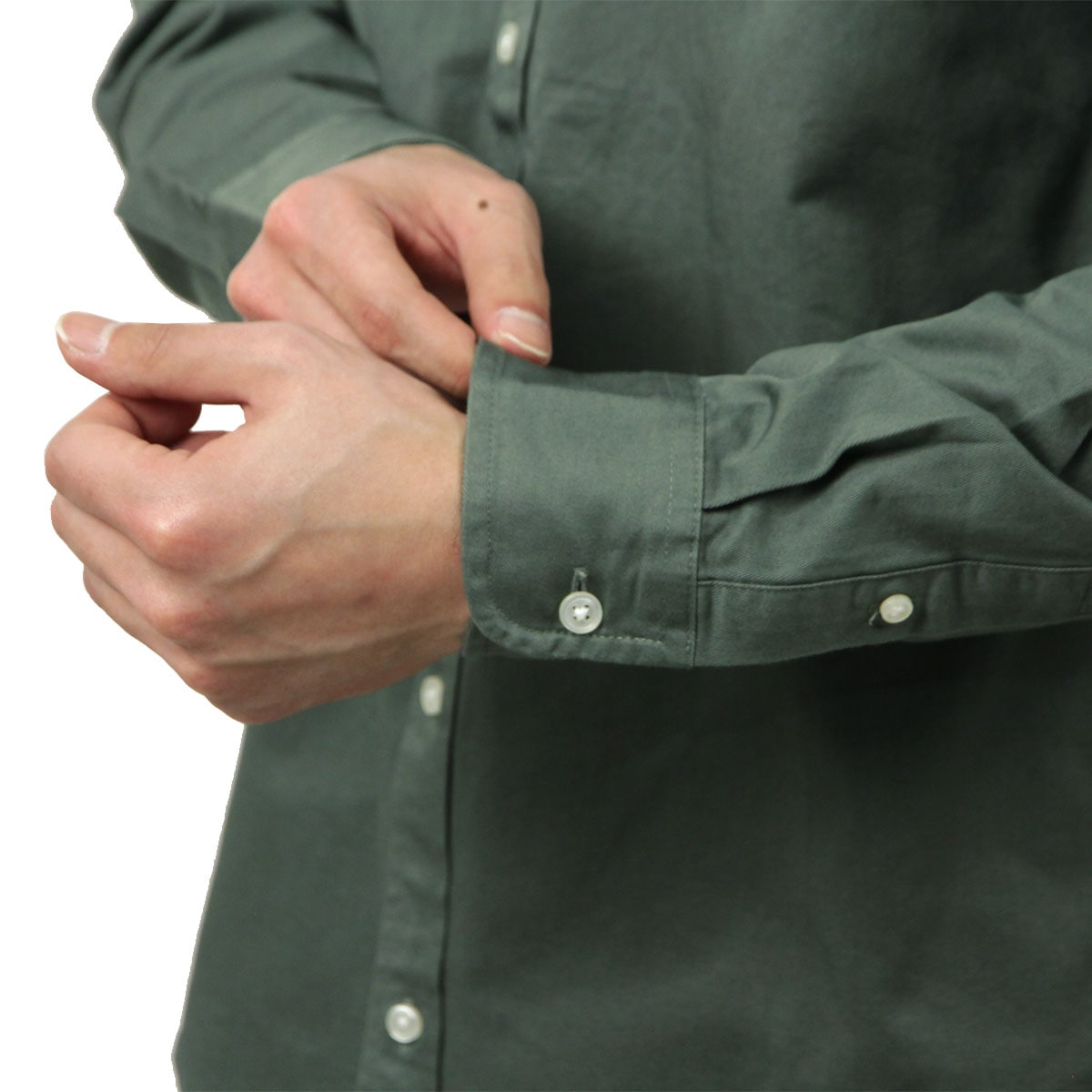 �����ϡ��� ��� Ĺµ����� ������ CARHARTT WIP �ܥ�������� �����奢�륷��� LONG SLEEVE MADISON SHIRT VELVET GREEN / WHITE I023339 3HLXX