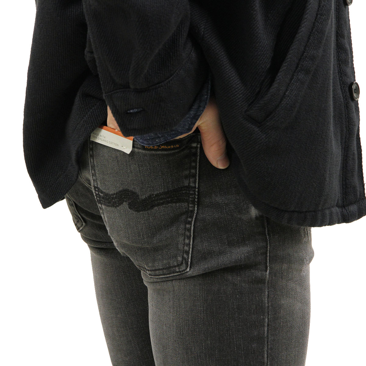 �̡��ǥ��������� ������ ��� ��������Ź Nudie Jeans �����ˡ���� �����ѥ� SKINNY LIN DENIM JEANS FAVORITE BLACK 076 113302 1411 A62B B1C C2D D1E E02F
