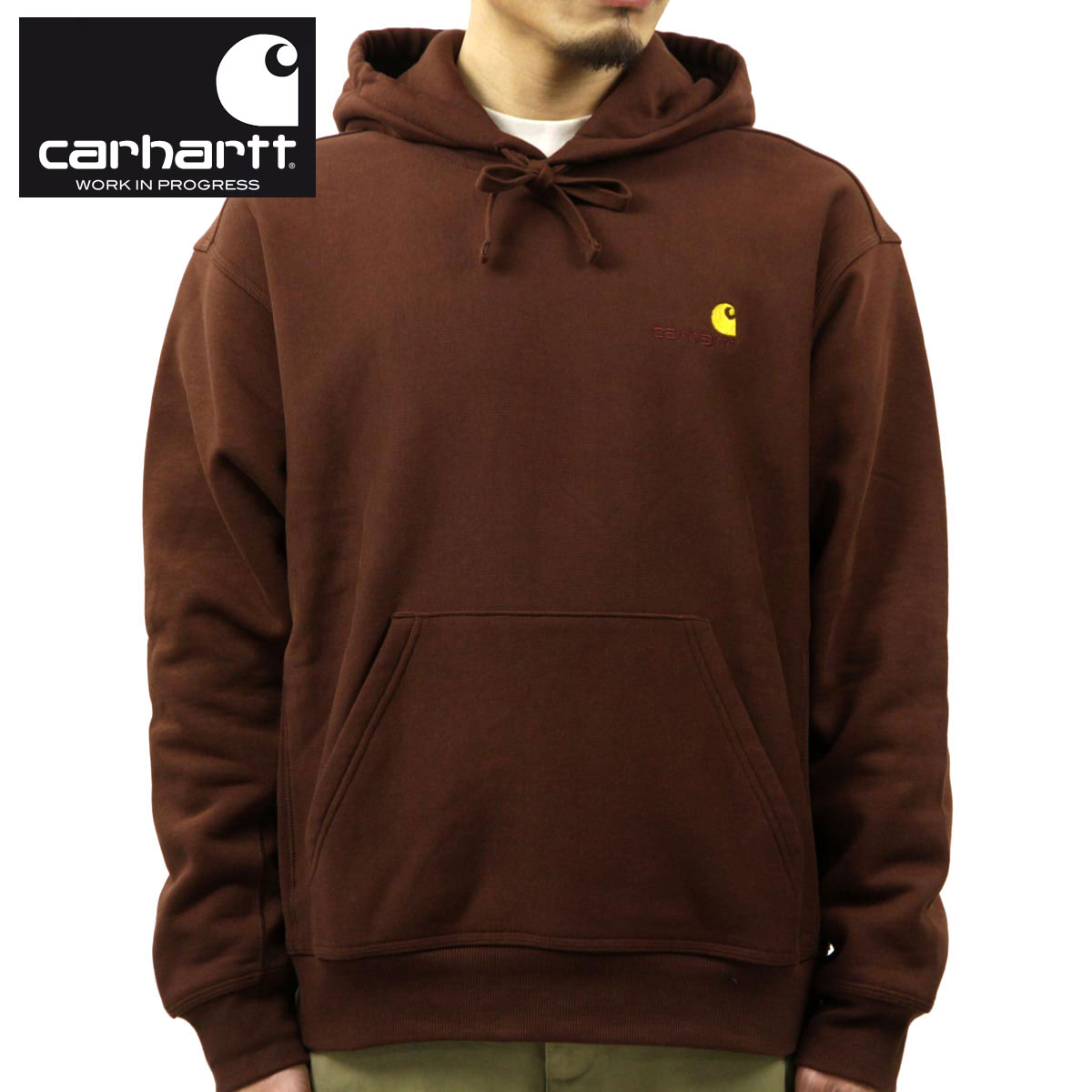 �����ϡ��� �ѡ����� ��� ������ CARHARTT WIP �ץ륪���С��ѡ����� HOODED AMERICAN SCRIPT SWEATSHIRT OFFROAD I028279 0EG AB0B B1C C1D D5E E04F