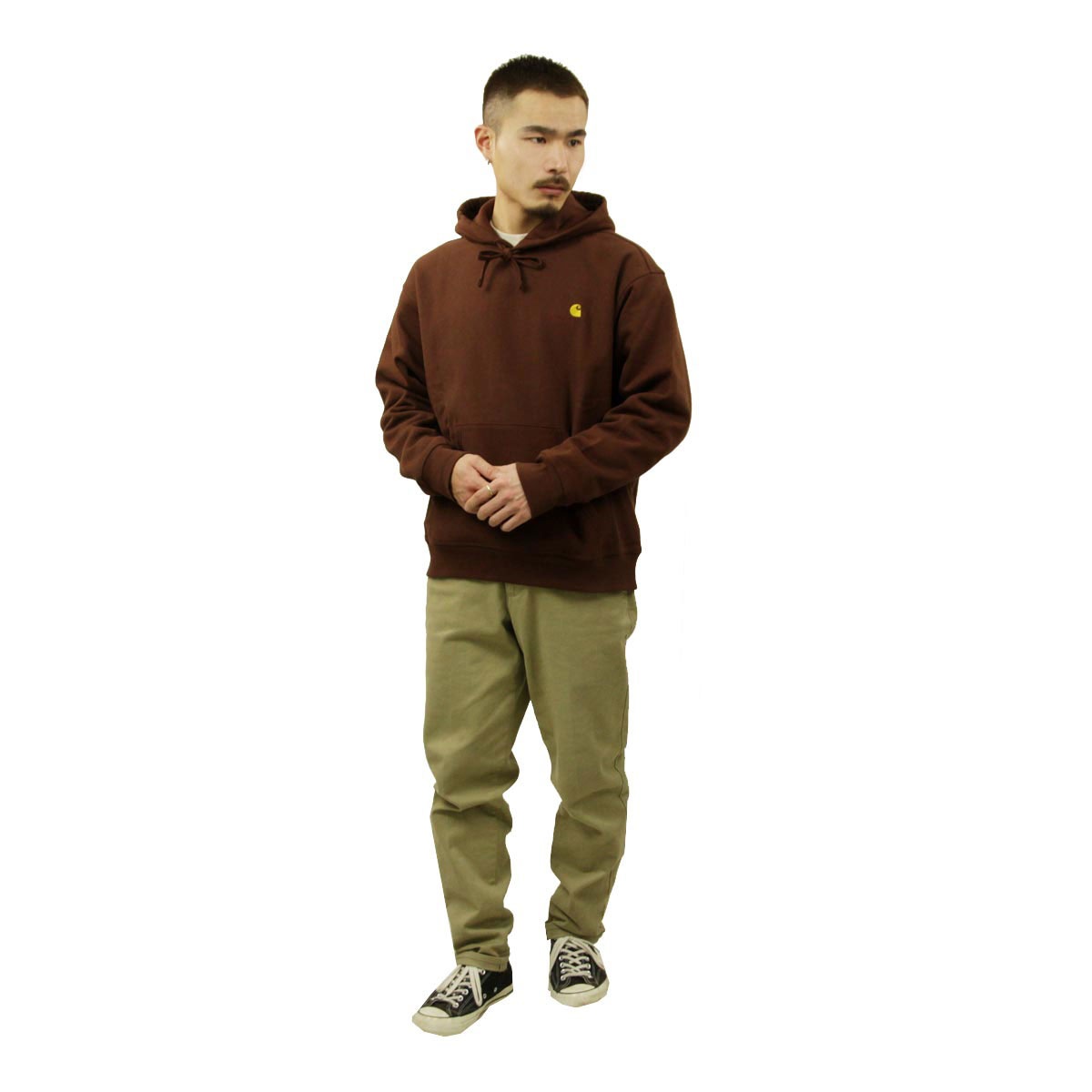 �����ϡ��� �ѡ����� ��� ������ CARHARTT WIP �ץ륪���С��ѡ����� HOODED AMERICAN SCRIPT SWEATSHIRT OFFROAD I028279 0EG AB0B B1C C1D D5E E04F
