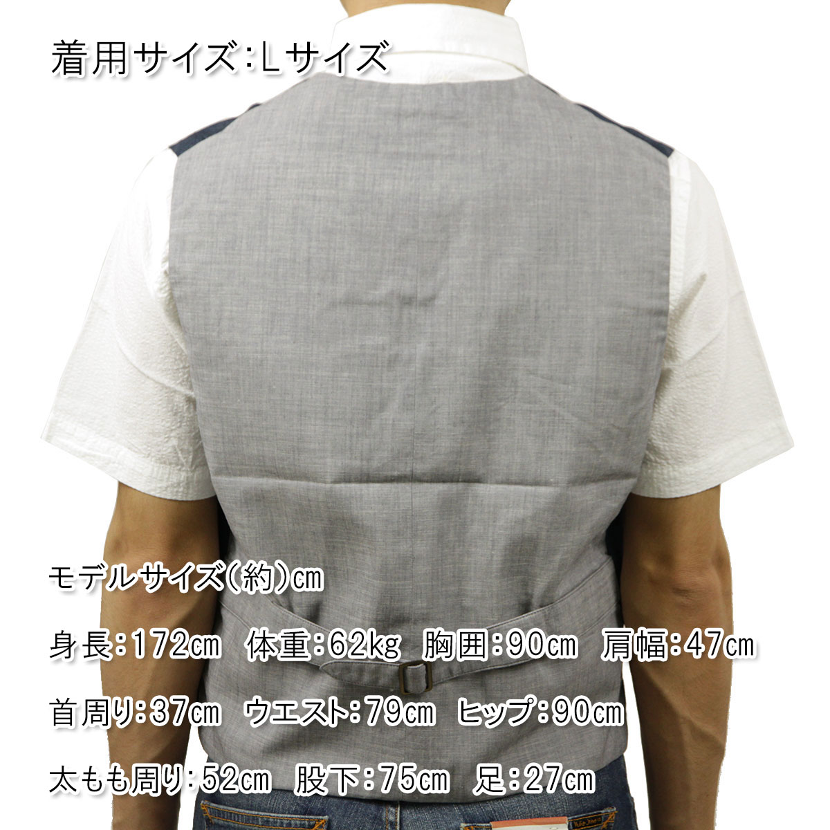 �̡��ǥ��������� Nudie Jeans ��������Ź ��� ���� Eino WaistCoat 160284 Blue on Grey A62B B1C C1D D0E E07F