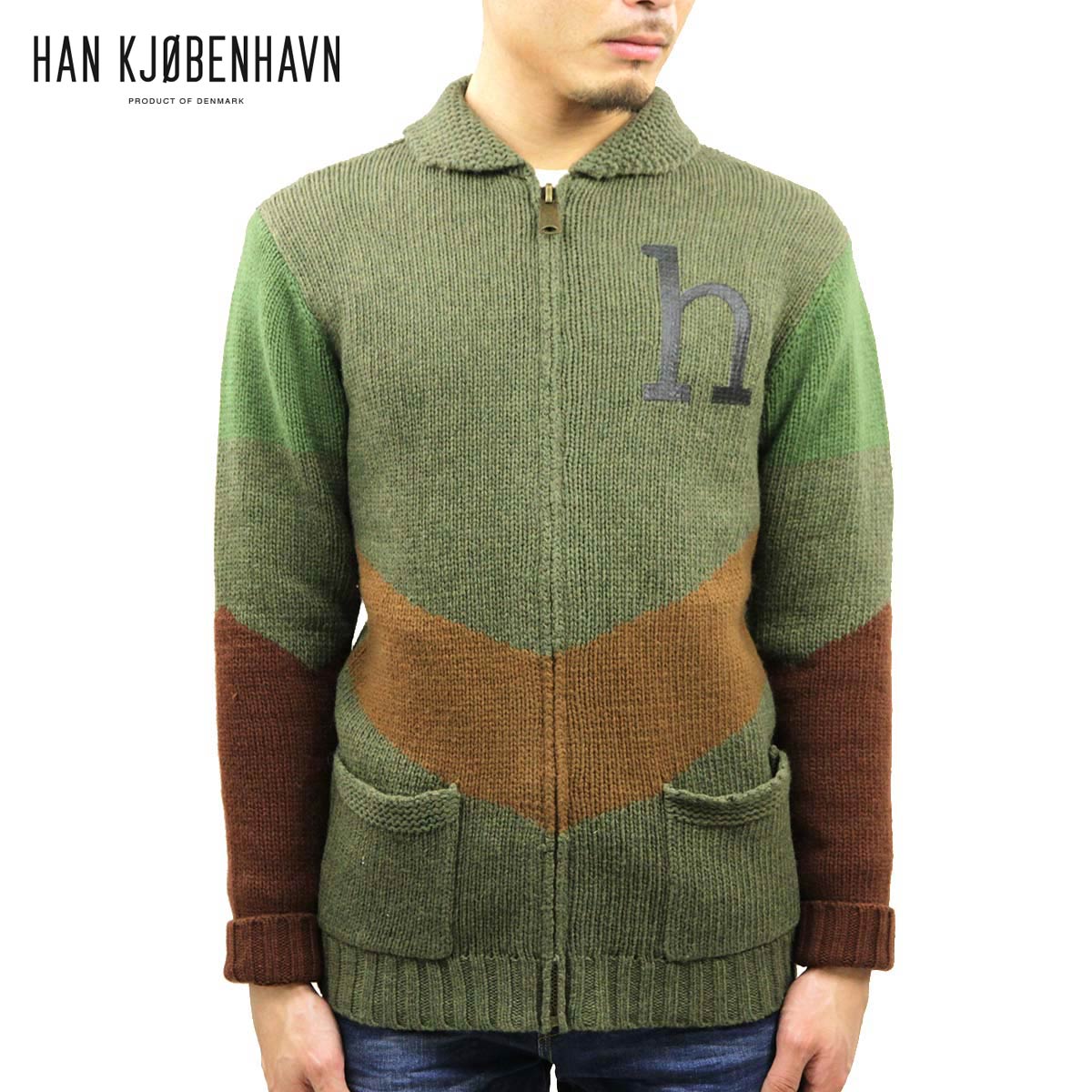 ϥ HAN KJOBENHAVN  ѡ SPLIT CARDIGAN ꡼ A56B B1C C1D D7E E08F
