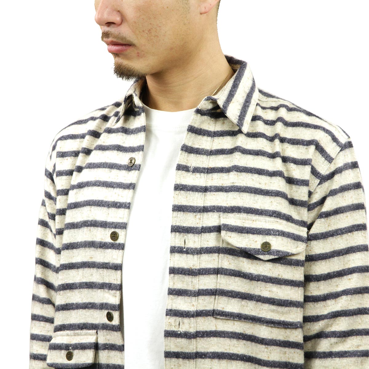 ϥ HAN KJOBENHAVN  ߡ ARMY SHIRT ۥ磻ȥ֥롼 A56B B1C C1D D6E E01F E07F