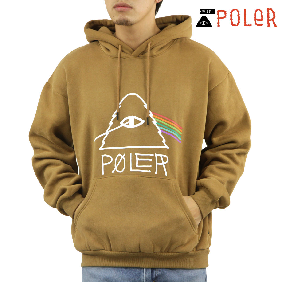 �ݡ��顼 ��� �ץ륪���С��ѡ����� ��������Ź POLER ���� �ա��ǥ��� �������å� PSYCHEDELIC HOOD PARKA D 243MCV0071-KHA KHAKI