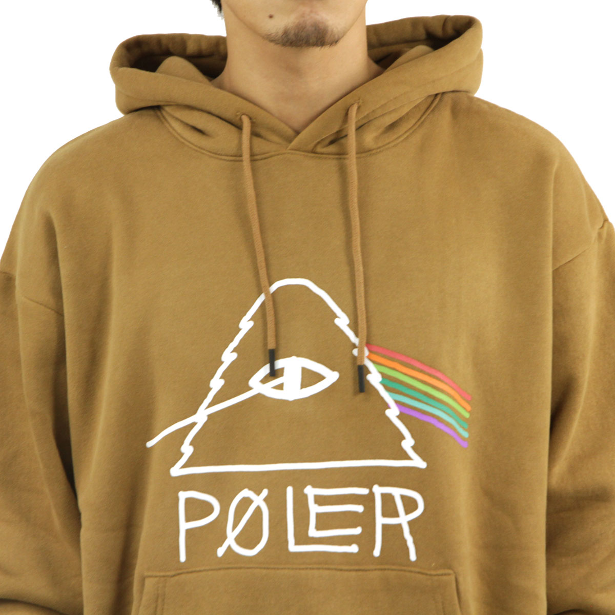 �ݡ��顼 ��� �ץ륪���С��ѡ����� ��������Ź POLER ���� �ա��ǥ��� �������å� PSYCHEDELIC HOOD PARKA D 243MCV0071-KHA KHAKI