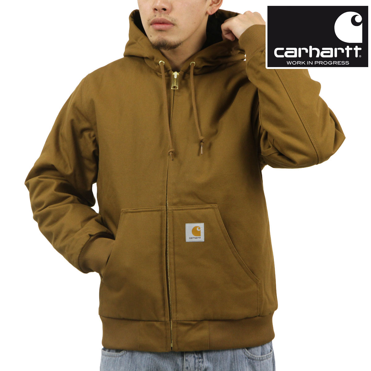 ϡ  ƥ֥㥱å  CARHARTT WIP  åץå 㥱å ACTIVE JACKET HAMILTON BROWN RIGID I023083 HZ01