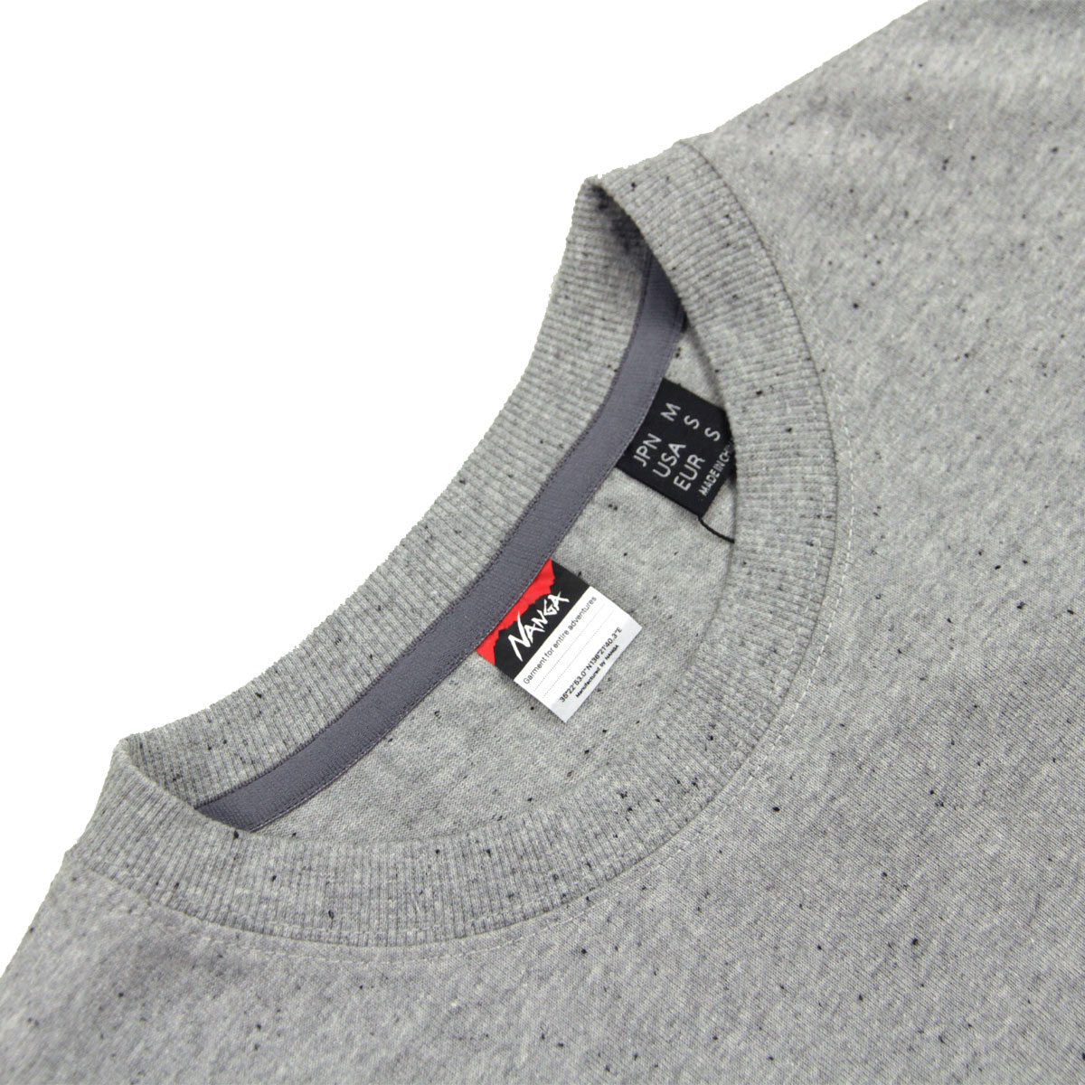 �ʥ� ��� ȾµT����� ��������Ź NANGA ���롼�ͥå� ���� ECO HYBRID MT LOGO TEE GRY GREY NW2211-1G208
