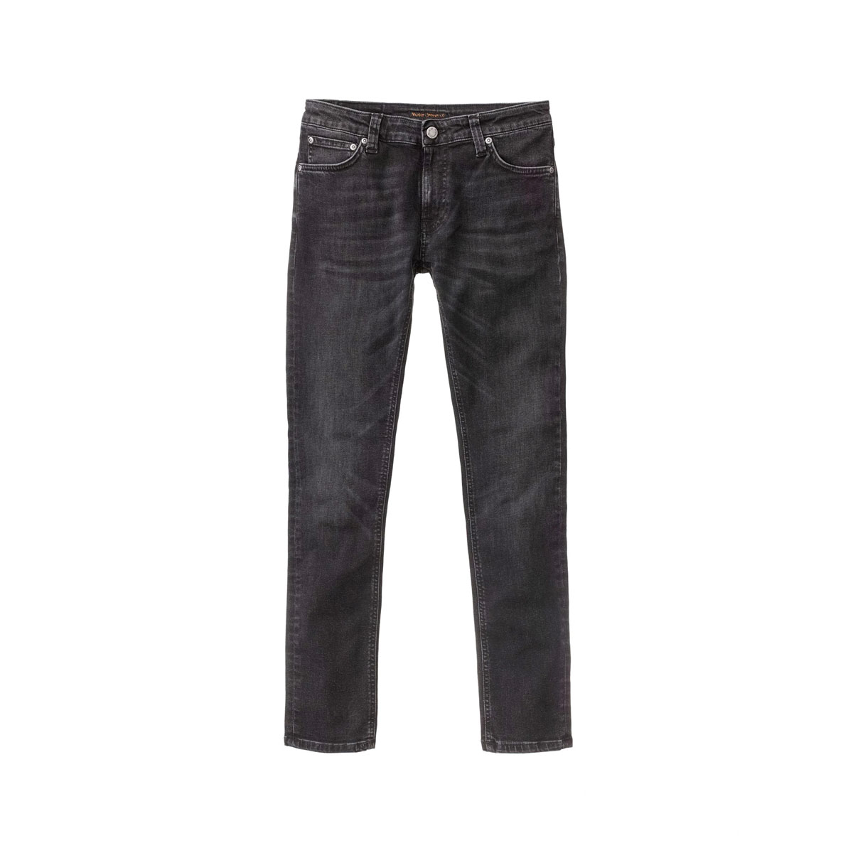 ̡ǥ ˡ  Ź Nudie Jeans ܥȥॹ ѥ SKINNY LIN DENIM JEANS WORN BLACK 848 1131490 A62B B1C C2D D1E E13F