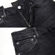 ̡ǥ ˡ  Ź Nudie Jeans ܥȥॹ ѥ SKINNY LIN DENIM JEANS WORN BLACK 848 1131490 A62B B1C C2D D1E E13F