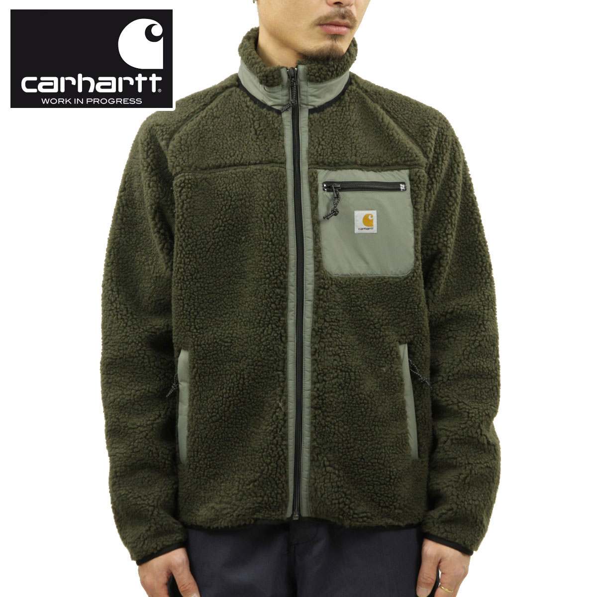 �����ϡ��� �ܥ����㥱�å� ��� ������ CARHARTT WIP �ե꡼�����㥱�å� �������� PRENTIS LINER FLEECE JACKET CYPRESS / THYME I030583 0GG AB0B B1C C1D D4E E08F