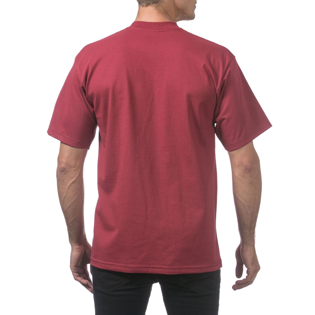 �ץ������ T����� ��� ��������Ź PROCLUB ȾµT����� ���롼�ͥå�T����� �إӡ��������� �礭�������� HEAVY WEIGHT COTTON SHORT SLEEVE CREW NECK T-SHIRT BURGUNDY #101 AB6B B1C C1D D1E E11F