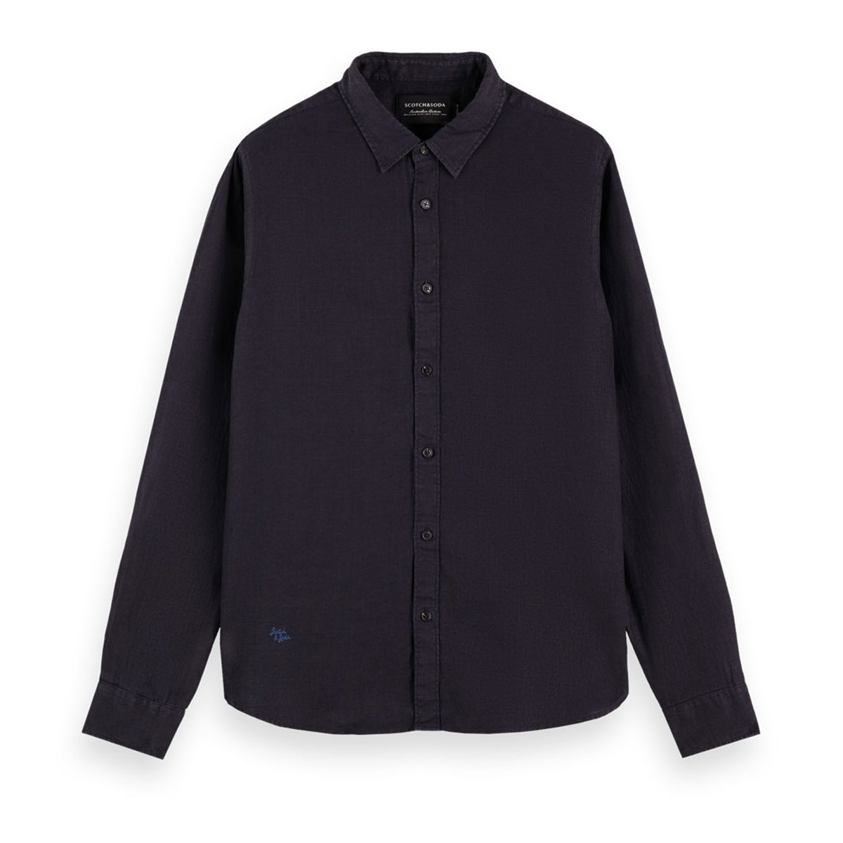 �����å�����ɥ����� ��� Ĺµ����� ��������Ź SCOTCH��SODA �ܥ�������� ��ͥ󥷥�� CLASSIC LINEN SHIRT 162324 0002 NIGHT