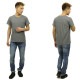 ̡ǥ T Ź Nudie Jeans ȾµT  Roundneck Pocket Tee Organic Melange 131244 Dark Grey A62B B1C C1D D1E E02F