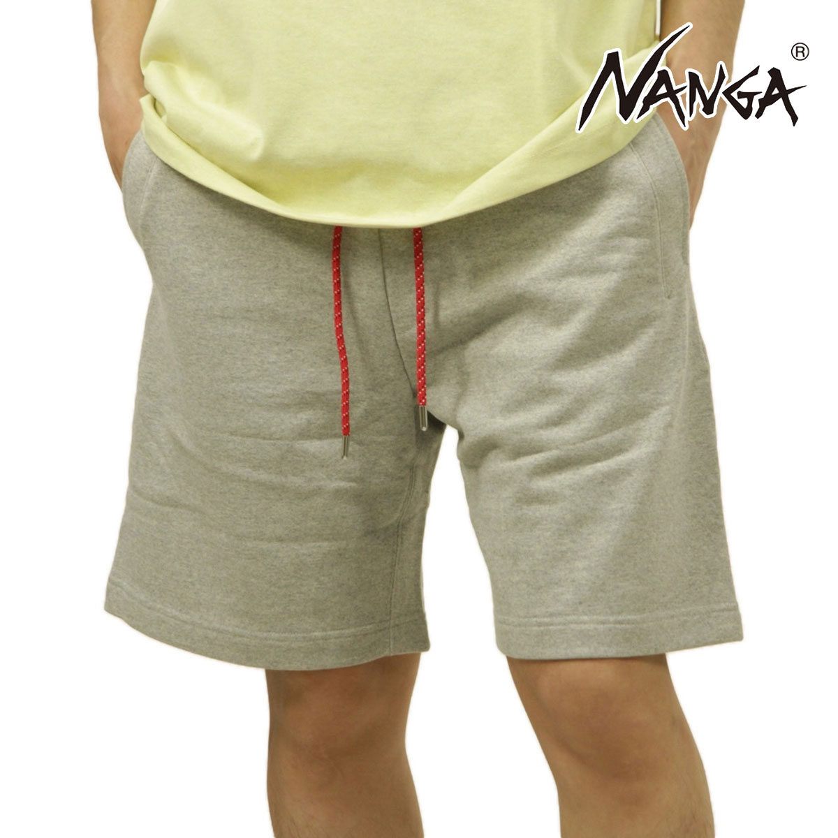 �ʥ� ��� ���硼�ȥѥ�� ��������Ź NANGA �ܥȥॹ �������å� �ϡ��եѥ�� ECO HYBRID SWEAT SHORTS L.GRY NW2221-1G204 LIGHT GREY