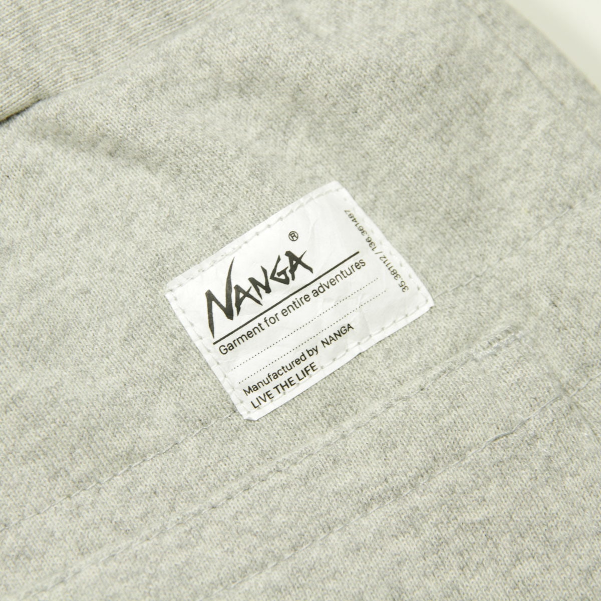 �ʥ� ��� ���硼�ȥѥ�� ��������Ź NANGA �ܥȥॹ �������å� �ϡ��եѥ�� ECO HYBRID SWEAT SHORTS L.GRY NW2221-1G204 LIGHT GREY