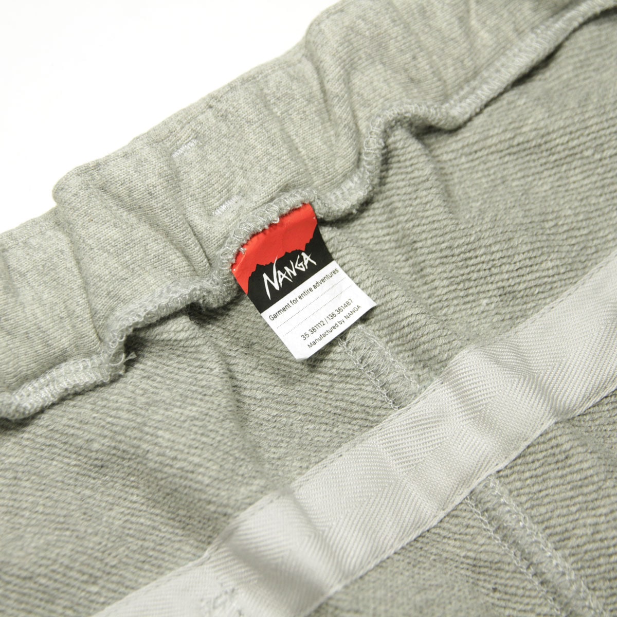 �ʥ� ��� ���硼�ȥѥ�� ��������Ź NANGA �ܥȥॹ �������å� �ϡ��եѥ�� ECO HYBRID SWEAT SHORTS L.GRY NW2221-1G204 LIGHT GREY