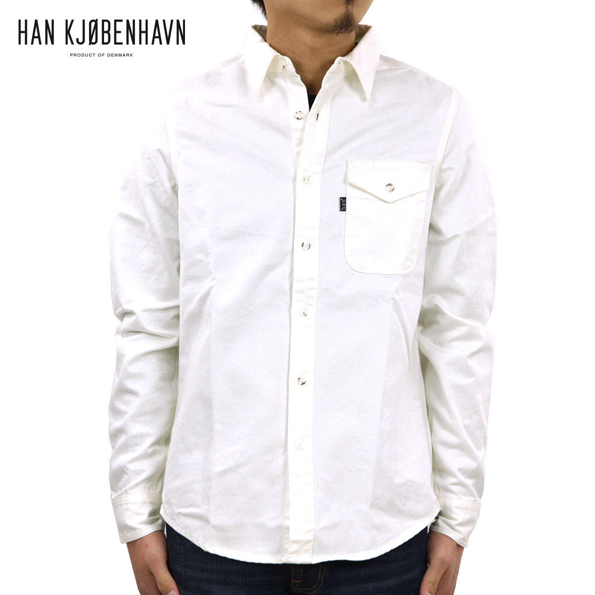 �ϥ� HAN KJOBENHAVN ��� ����� ONE POCKET SHIRT IVORY A56B B1C C1D D6E E18F
