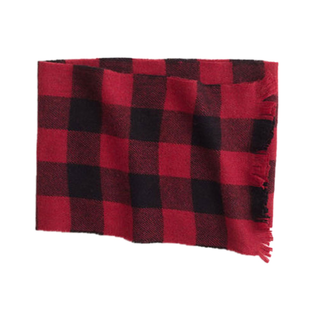 ���������롼 J.CREW ������ �ޥե顼 PLAID SCARF RED A38B B3C C3D D7E E11F