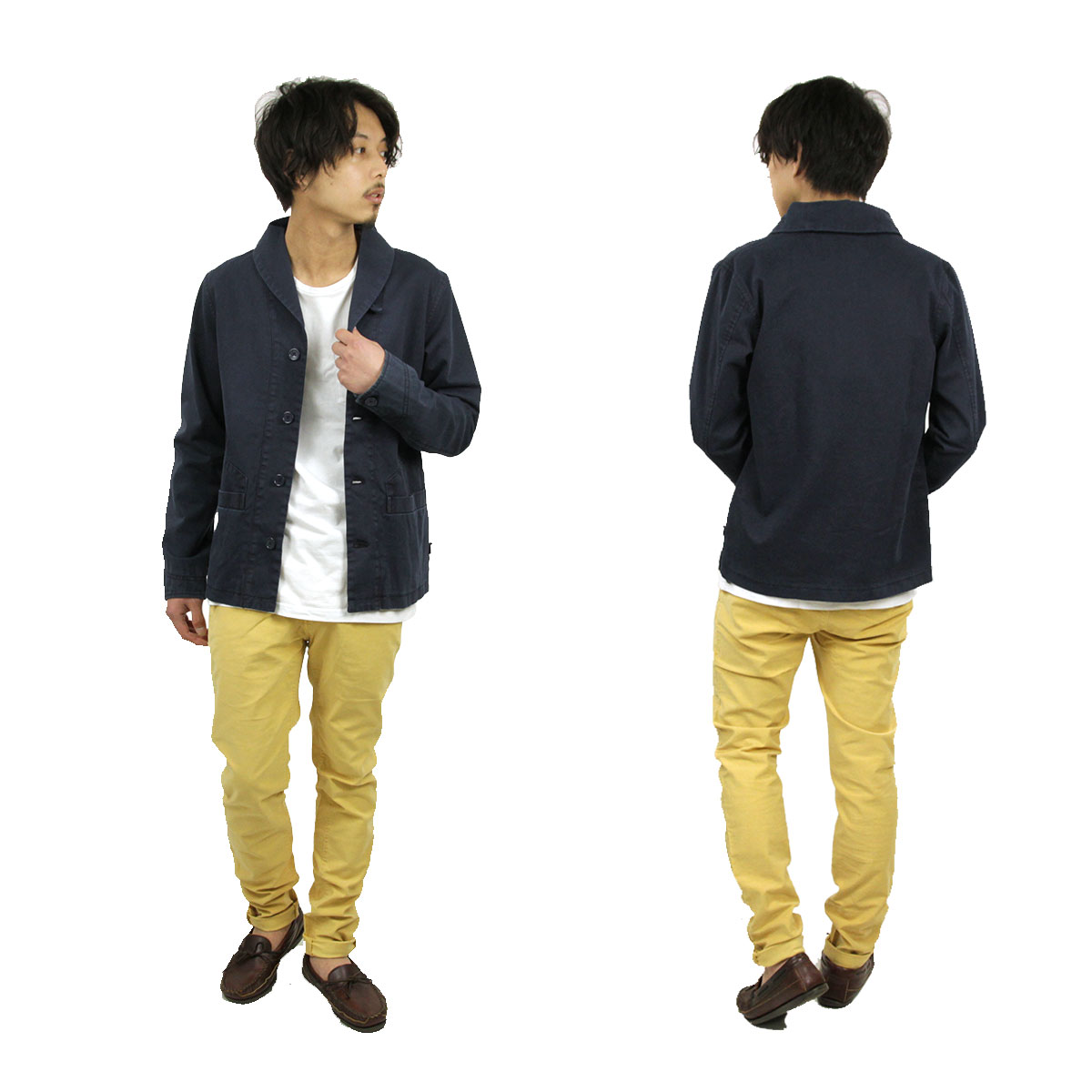 �ϥ� HAN KJOBENHAVN ��� �֥쥶�� RUGGED BLAZER NAVY A56B B1C C1D D6E E06F
