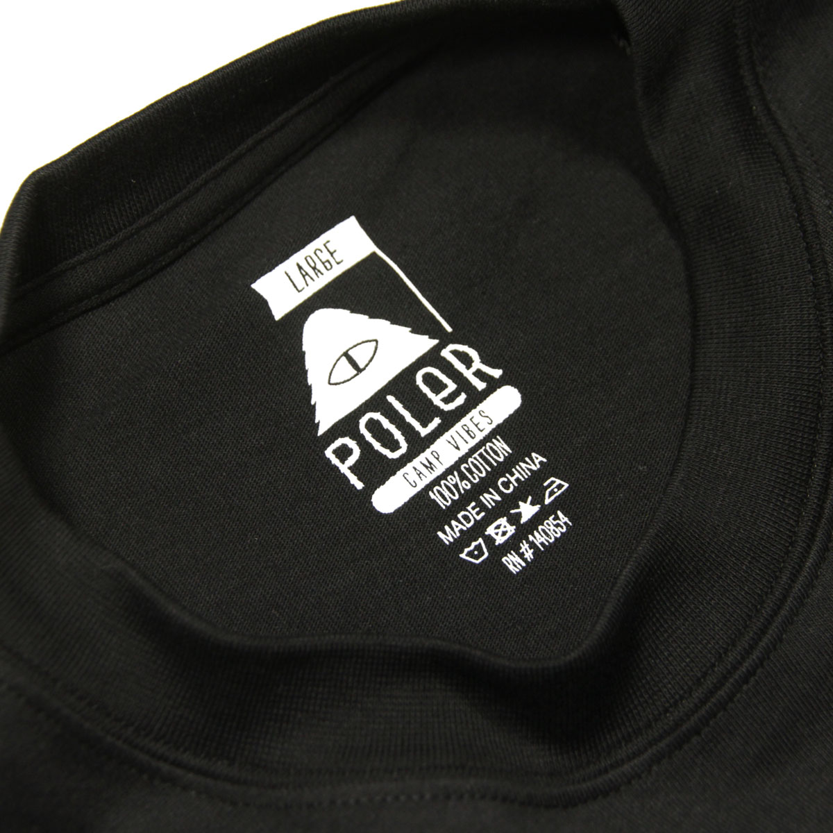 �ݡ��顼 ��� ĹµT����� ��������Ź POLER ���롼�ͥå� µ�ץ��� ����T PSYCHEDELIC RELAX FIT L/S TEE DC 241MCV0243-BLK BLACK