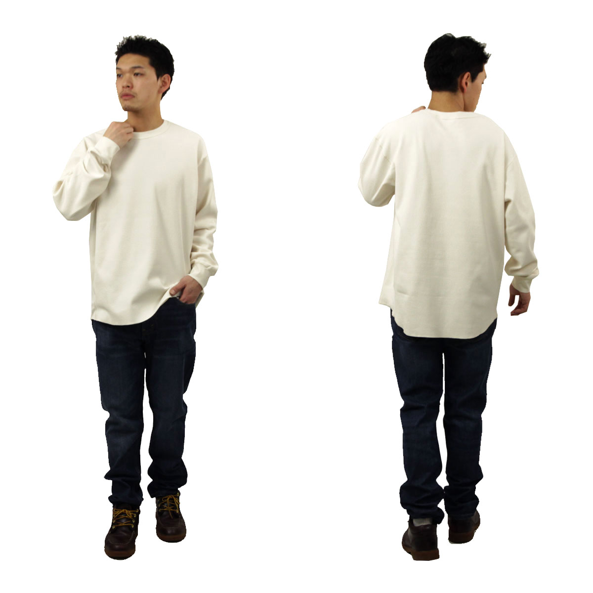 �ʥ� ��� ĹµT����� ��������Ź NANGA �����ե�å��� ��åե����� ����T AIRFLEX WAFFLE LONG SLEEVE TEE WHT WHITE N2600-1M052A