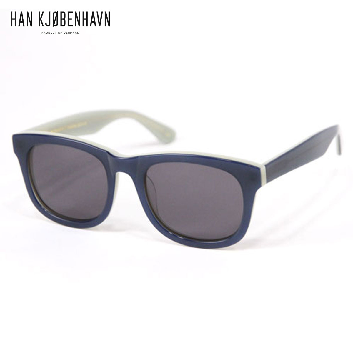 ϥ HAN KJOBENHAVN 󥰥饹 WOLFGANG Amber Tortoise - BLUE/WHITE  A56B B3C C3D D1E E01F