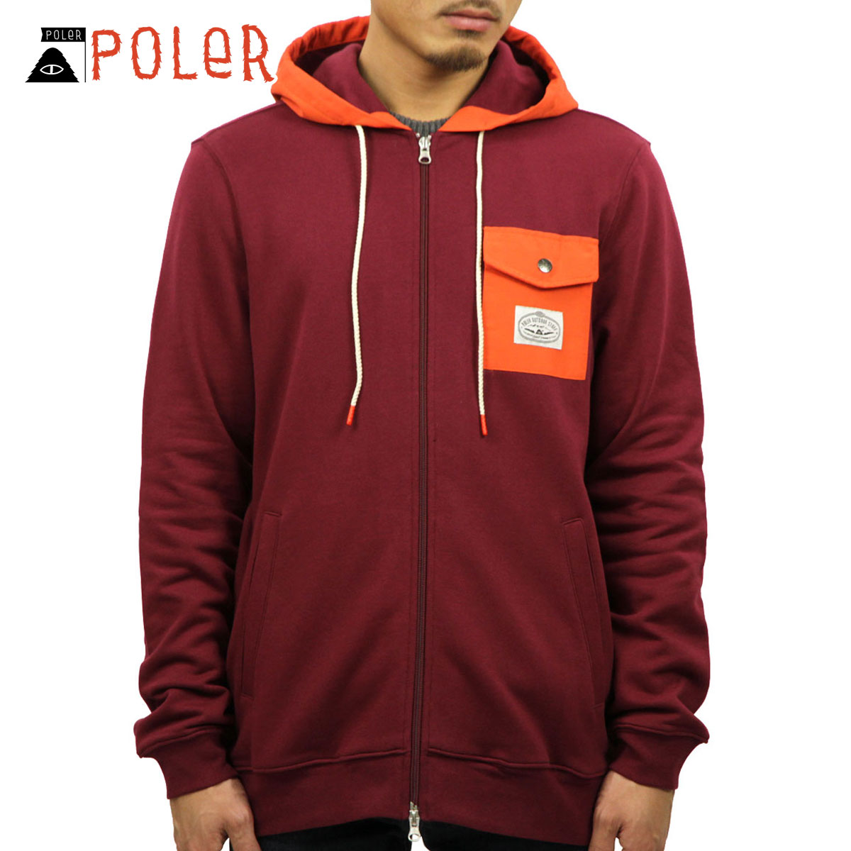 �ݡ��顼 �ѡ����� ��� ��������Ź POLER ���åץ��åץѡ����� BASSWOOD ZIP HOODIE SPECIALTY FLEECE 21280003-CRD CORDOVAN A79B B1C C1D D5E E11F