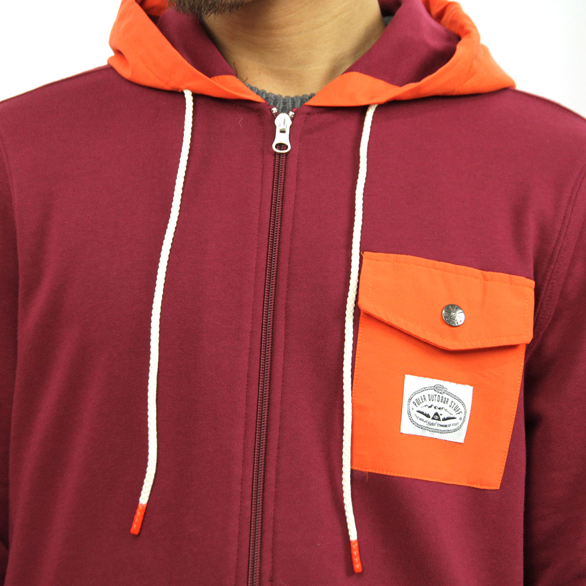�ݡ��顼 �ѡ����� ��� ��������Ź POLER ���åץ��åץѡ����� BASSWOOD ZIP HOODIE SPECIALTY FLEECE 21280003-CRD CORDOVAN A79B B1C C1D D5E E11F