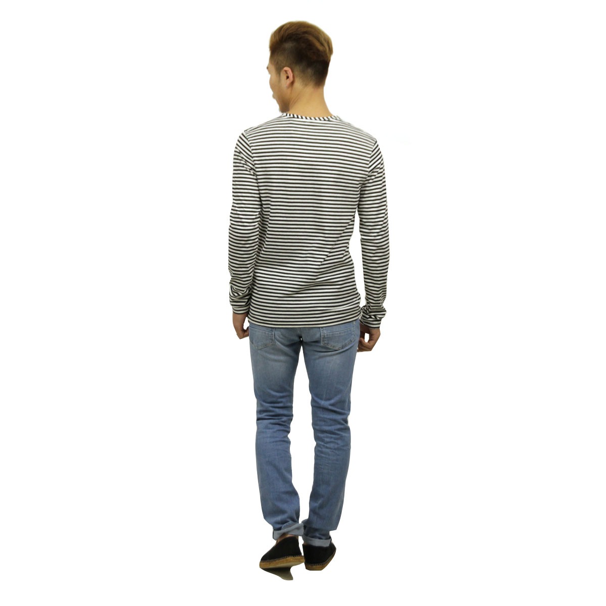 �����å�����ɥ����� SCOTCH��SODA ��������Ź ��� ���롼�ͥå� Ĺµ�ݥ��å�T����� AMS BLAUW PRINTED ARTWORK POCKET LONG SLEEVE STRIPE TEE D 147879 17 COMBO A A39B B1C C1D D2E E13F